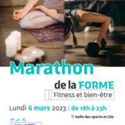 Marathon de la forme fitness et bien-être lundi 6 mars - Service des Sports - Université de Strasbourg