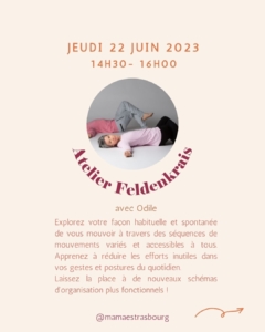 Atelier découverte Feldenkrais Mamaë 22 juin 2023