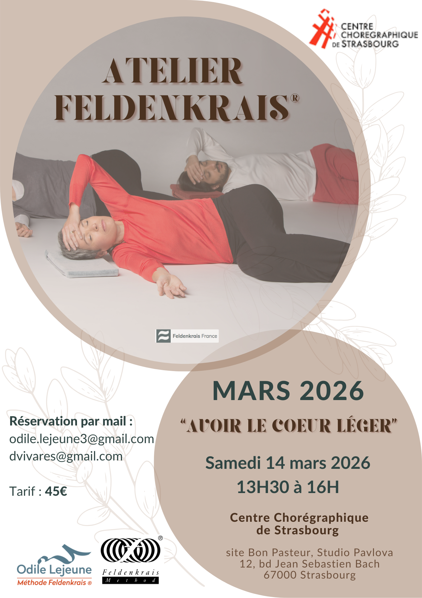 invitation atelier Feldenkrais mars 2026